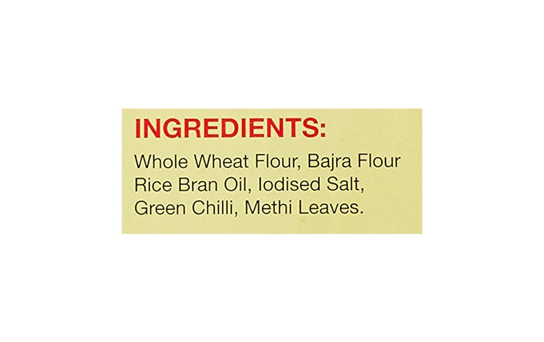Daadi's Bajra Methi Khakhra    Pack  200 grams